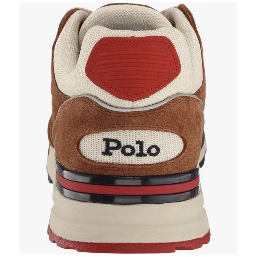 Polo Ralph Lauren Men's Trackster 200 Sneaker Shoes Color Teak Size 12